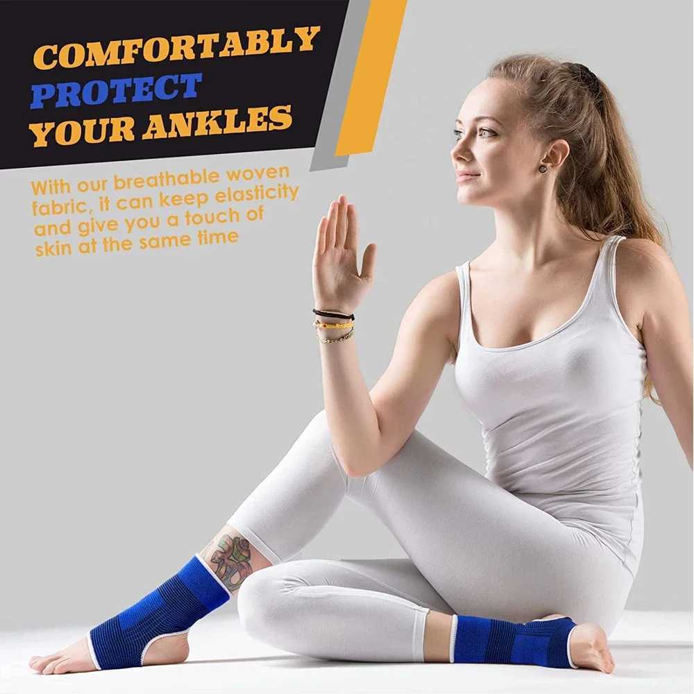 1/2pcs Super Soft Ankle Support Protection Gym Running Protection Foot Bandage Elastic Ankle Brace Guard Sport Fitness Support Y240913