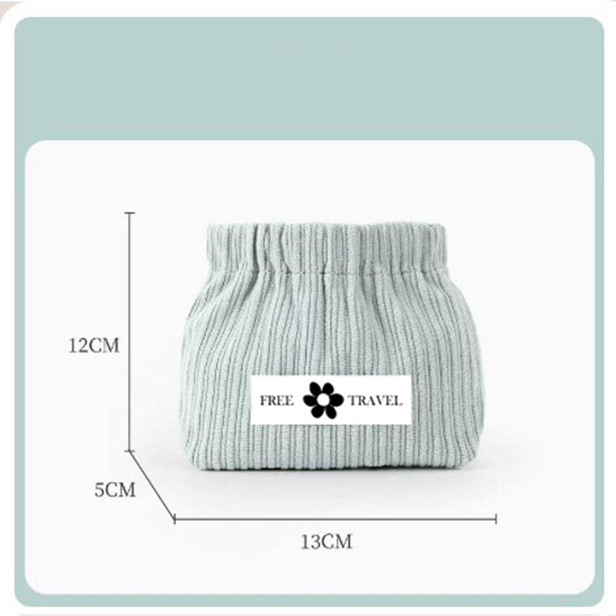 Makeup bag Red envelope cosmetics storage small bag for women's portable new style bag with corduroy storage bag