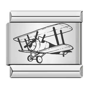 New Transportation Series Laser Carving Italian Module Stainless Steel DIY Fashion Bracelet Fit 9mm Bracelet Jewelry DIY Making Gifts