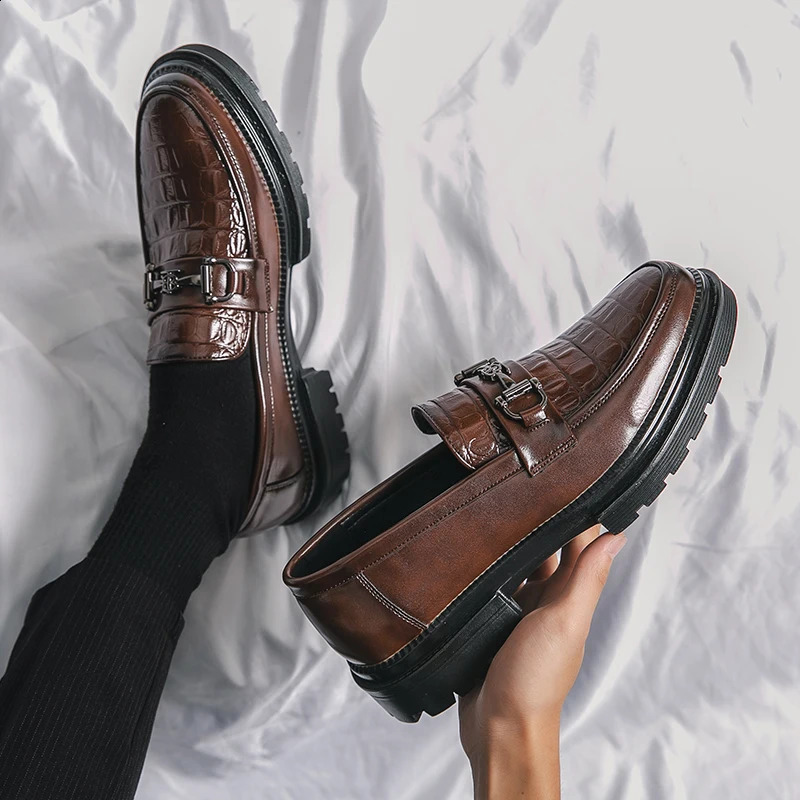 Mens Oxford leather casual mens comfortable business office formal dress shoes 38-45 240904