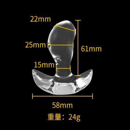 Transparent mango anal plug, invisible wearing of anal plug, backyard bead pulling, chrysanthemum plug, fist crossing, masturbation device, adult prod