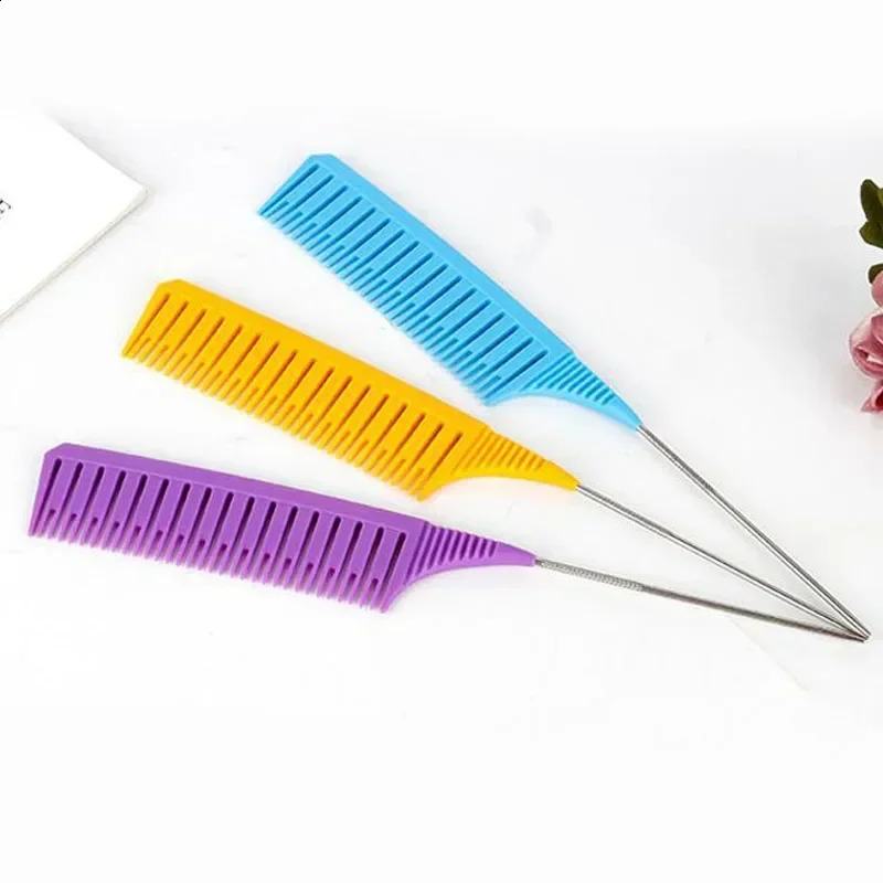 3pcs Hairbrush Hair Styling Combs Tailed Comb Set Coloring Dyeing Salon Tool Sectioning Highlighting Weaving Cutting 240911