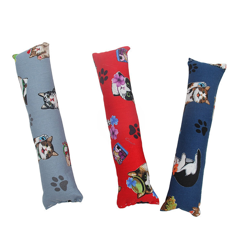 1PC Cartoon Print Cloth Catnip Cat Pillow Used For Grinding Teeth Toy Cat Play Doll New Hot Sale Pet Shop Home Pet Supplies