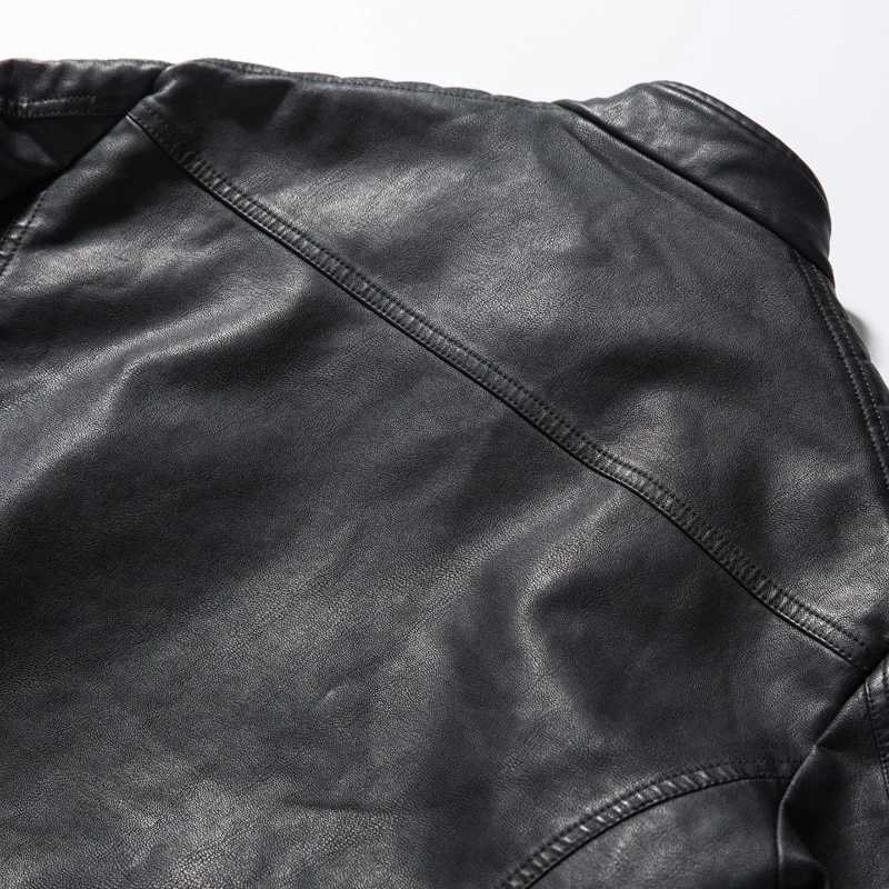 Mens Motorcycle Jacket Casual Jacket Slim Korean PU Leather Jacket for MenX240913