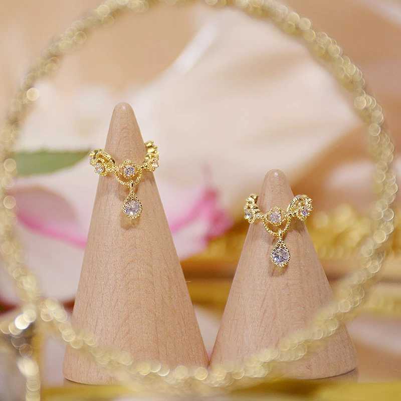 Bohemia Charm Ear Bone Clip Earrings for Women 14k Plated Gold Zirconia No Pierced Ears Earring Birthday Gift Jewelry PendantX240913