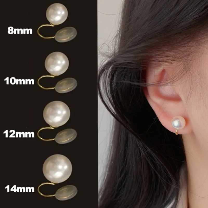 Pearl Clip Earring Women Fashion French Clip on Ear Fake Piercing Vintage Earring Luxury Non-Piercing Jewelry Earring EarclipsX240913