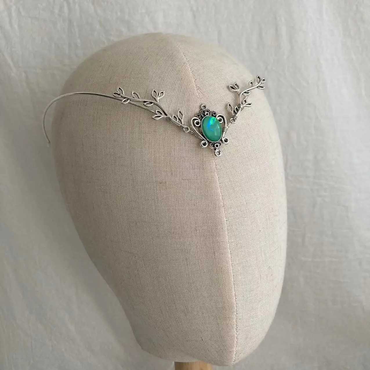 Bridal Headpiece Woodland elf tiara elven headpiece fairy crown elventiara elven crown circlet wedding crownX240913