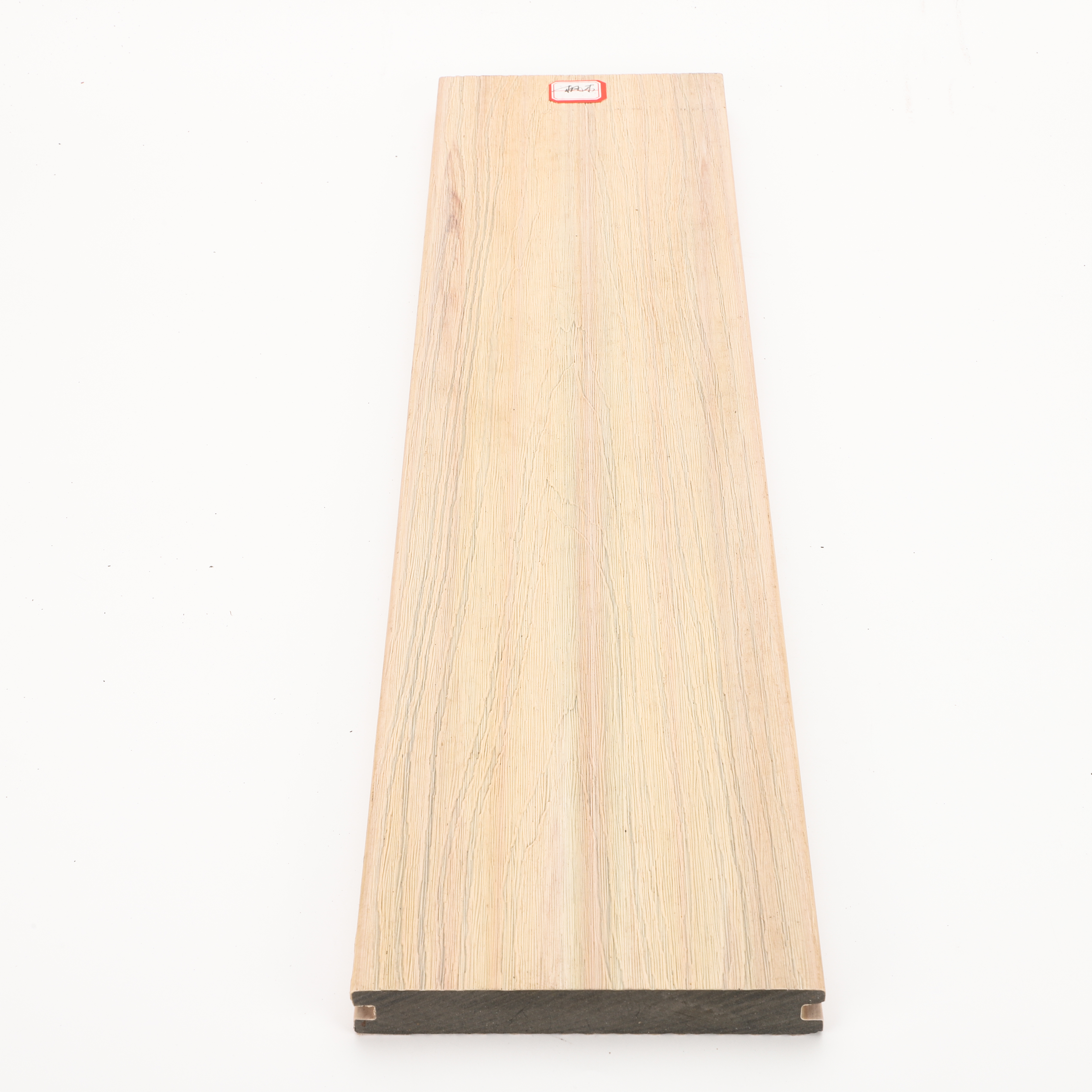 Hot outdoor waterproof second generation co-extruded solid wood grain wood plastic flooring
