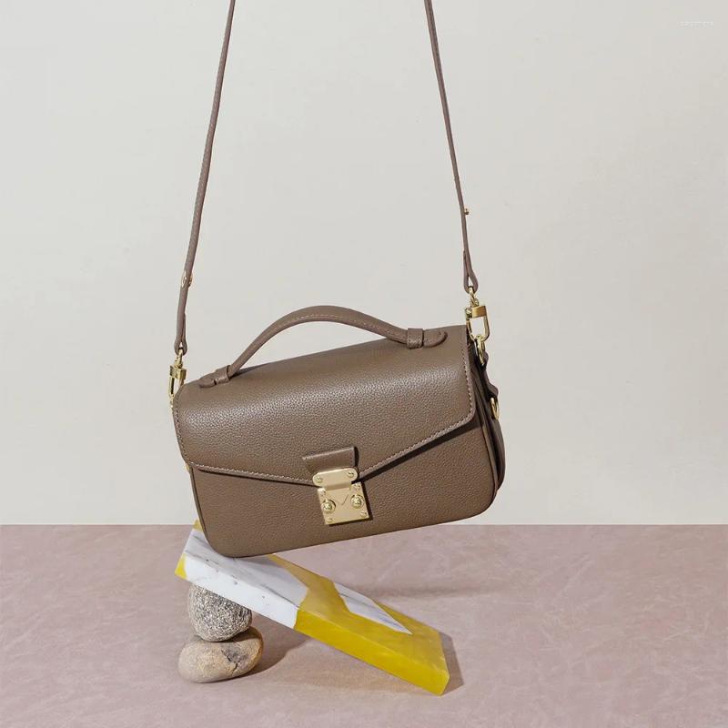 3 Totes Autumn/winter Fashionable Square Headlayer Cow Leather Sense Vintage Shoulder Commute Versatile Handbag Crossbody Bag 4