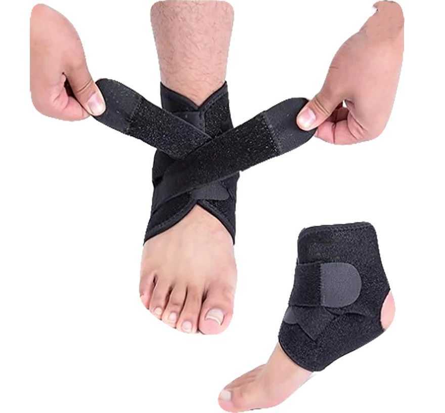 1 Pc Adjustable Compression Ankle Support Men Women Strong Ankle Brace Sports Protection Neoprene Sleeve Adjustable Wrap Y240913