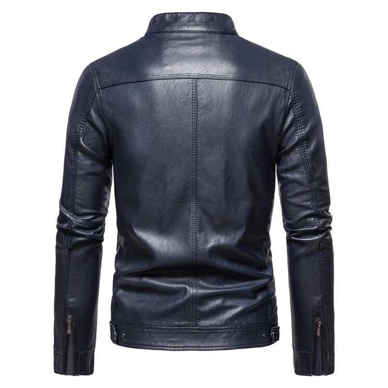 Brand clothing Men Leather Jackets Men Jacket High Quality Classic Motorcycle Bike Cowboy Jackets Male Plus Thick Coats S-4XLX240913