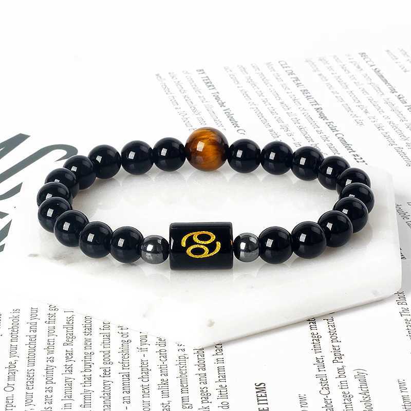 12 Zodiac Bracelets for Men Leo Libra Bracelets for Men Gemini Virgo Charm Bracelets for Women Couple Jewelry W240913