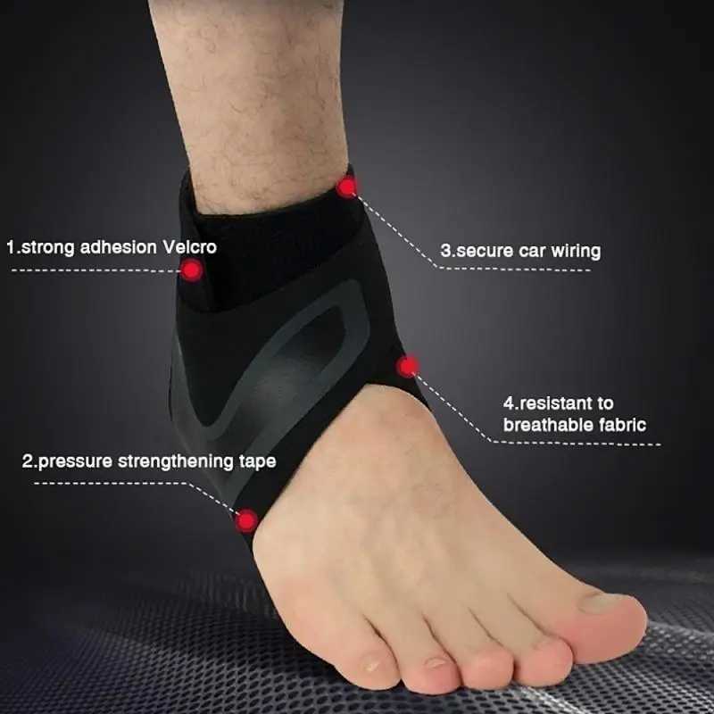 1pc Sport Ankle Brace Support Elastic High Protect Sports Safety Running Basketball Ankle Brace Guard Sprain Heel Pain Relief Y240913