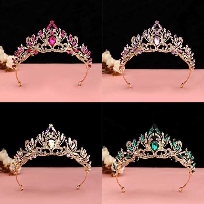 Luxury Elegant Girls Crystal Tiara Crown For Women Party Wedding Prom Princess Rhinestone Bridal Crown Hair Jewelry AccessoriesX240913