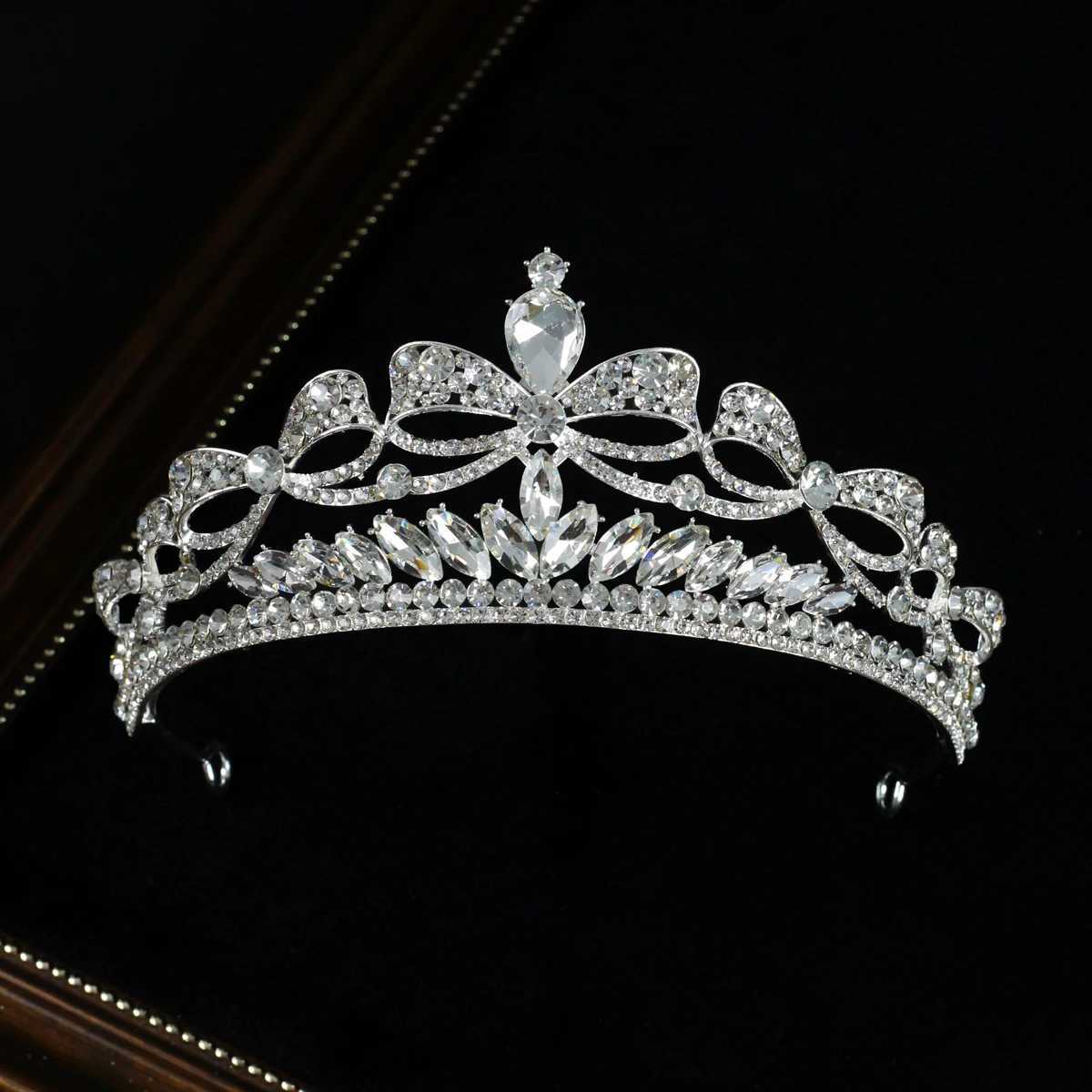HP150 Exquisite Wedding Bridal Headpiece Crown Crystal Rhinestone Bridesmaid Princess Crown Pageant Prom TiaraX240913