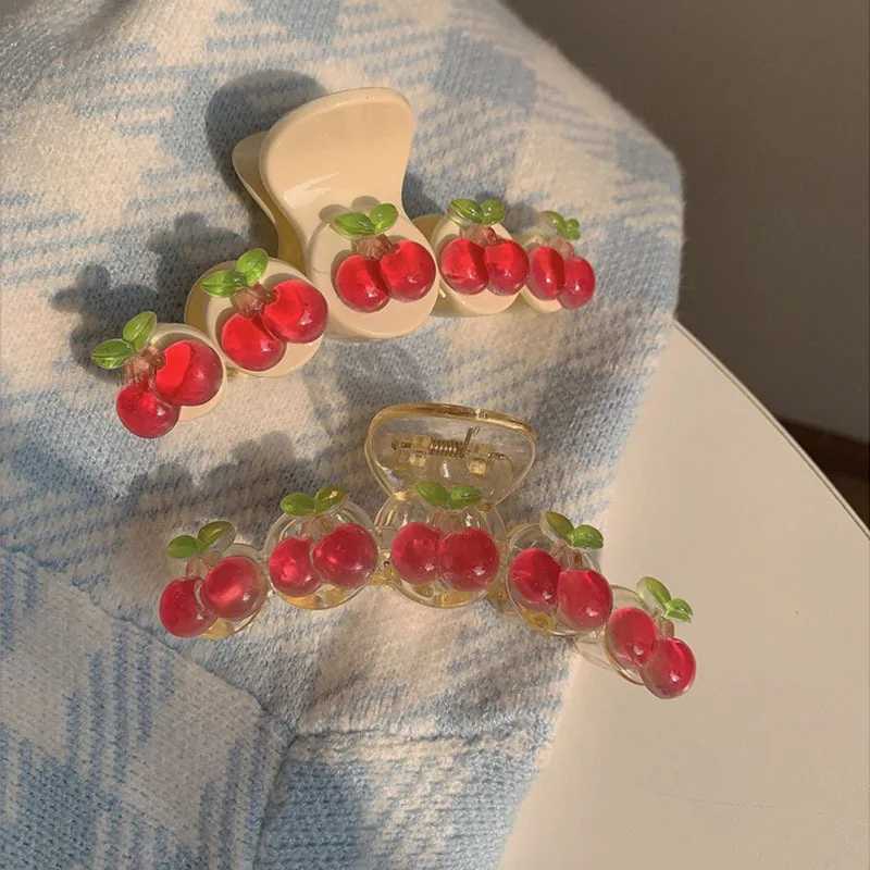 HANGZHI New Pink Peach Hair Clip Vintage Cute Bow Tie Shark Hair Claws Bear Heart Hair Claw For Women Party Head AccessoriesX240912