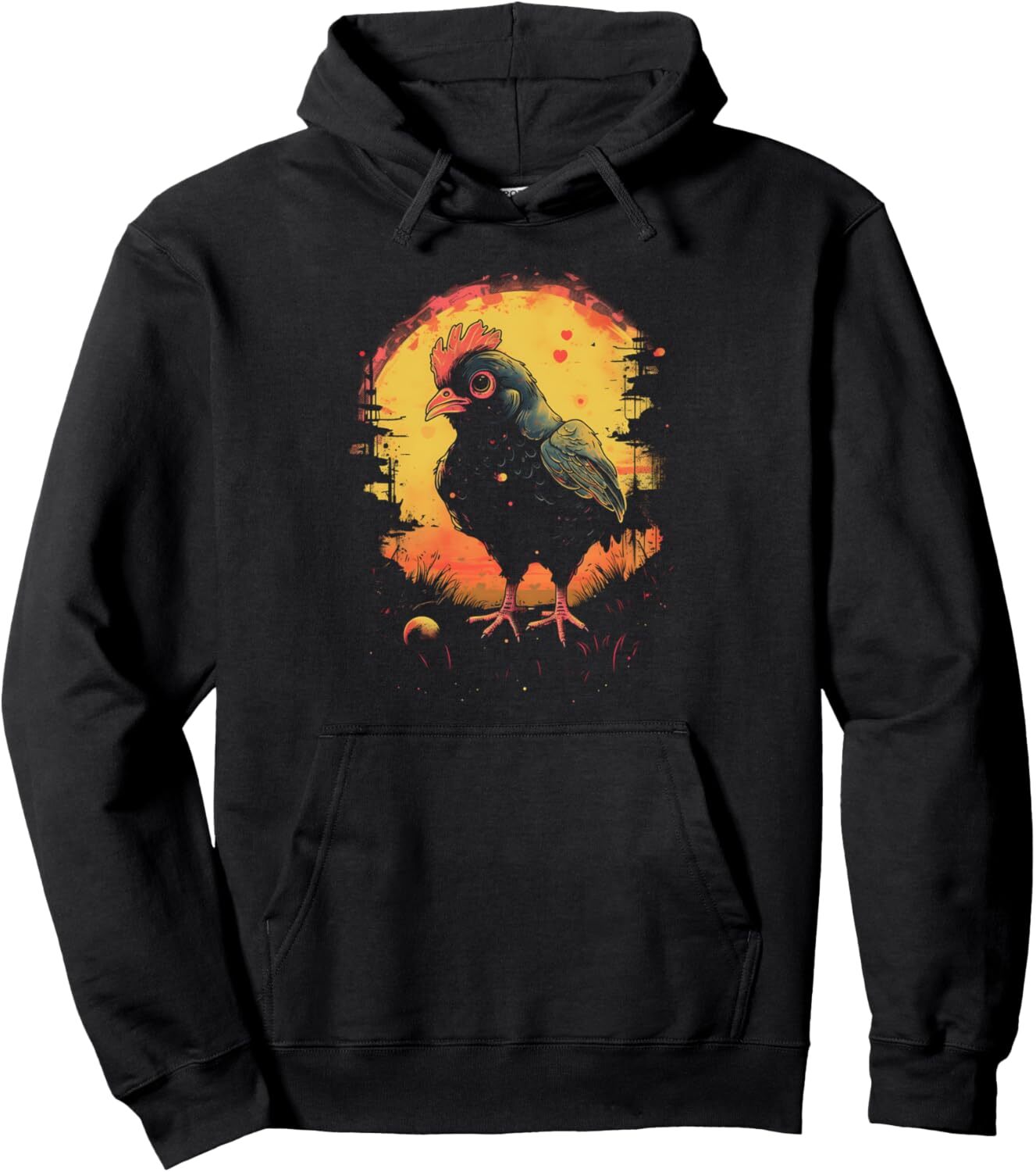 Hoodie for Mens Womens Chicken Farmer Bird Watcher Backyard Eggs Funny Chicken Pullover Hoodie Graphic Hoodies sweatshirt Pullover Long Sleeve