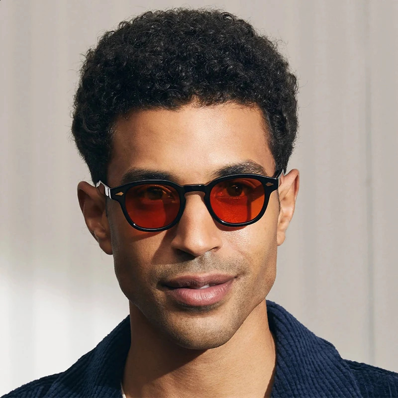 High quality acetate sunglasses suitable for male and female Lemtosh Tortoise black frame retro sunglasses gradient lens 240909
