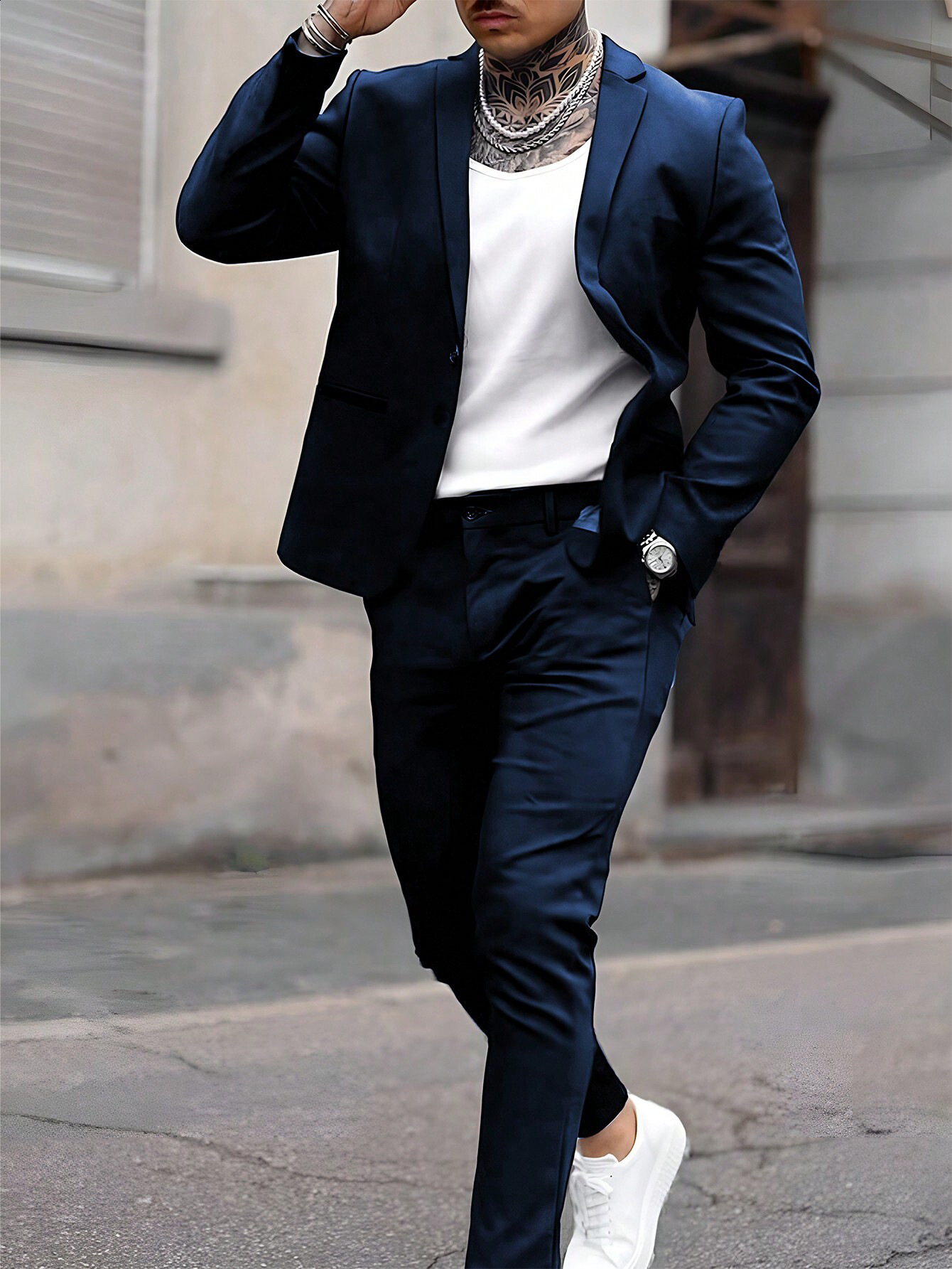 Men's Suits Blazers Arrival Slim Fit Male Suit Notched Lapel Groom Tuxedos Formal Business Men Suits 2 Pieces Blazer Pants Traje Hombre 230328