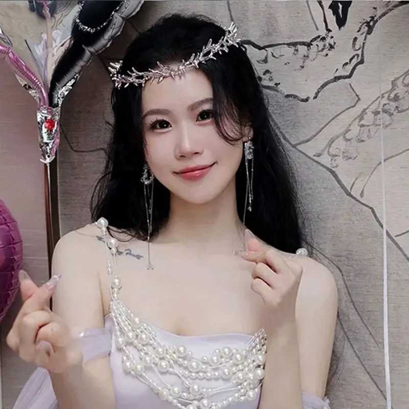 2024 New Fashion Irregular Alloy Thorn Headband for Hair Women Hair Bands Hair Accessories Bridal Hair Jewelry Tiara HeaddressX240913