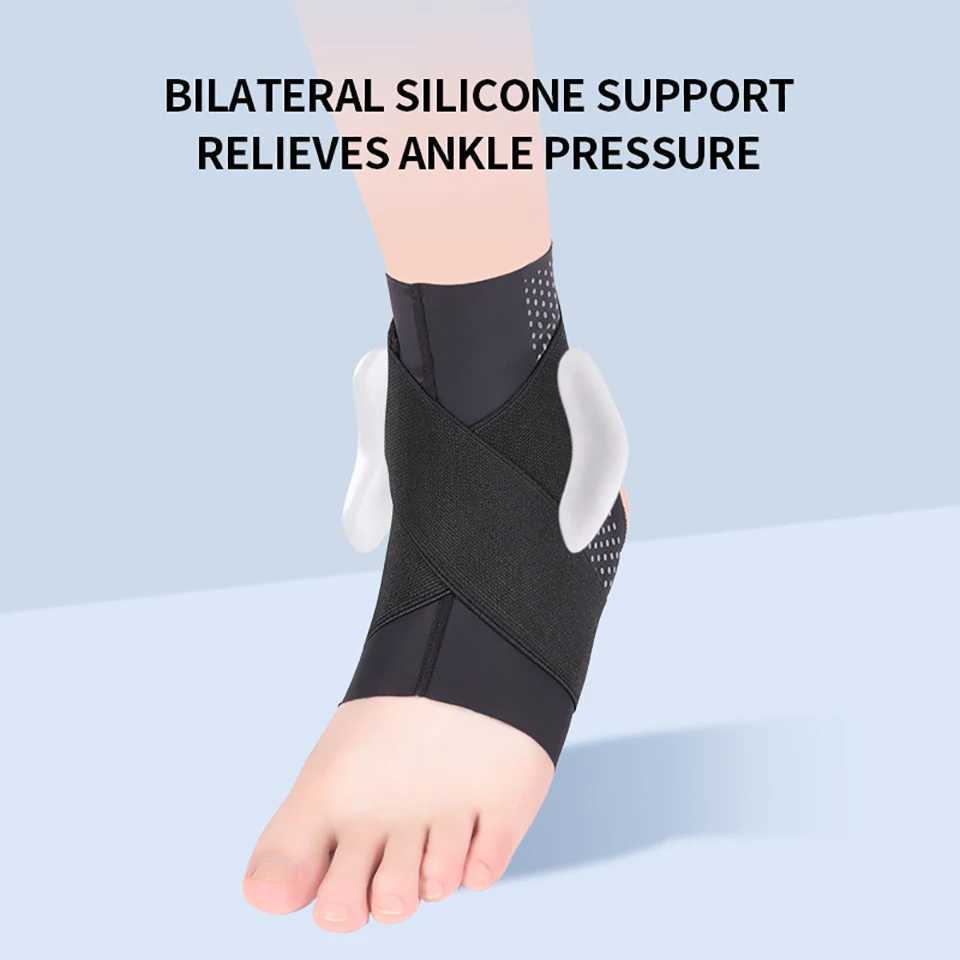 Sport Ankle Stabilizer Brace Compression Ankle Strain Bandages Ankle Support Protector for Basketball Football Fitness Running Y240913