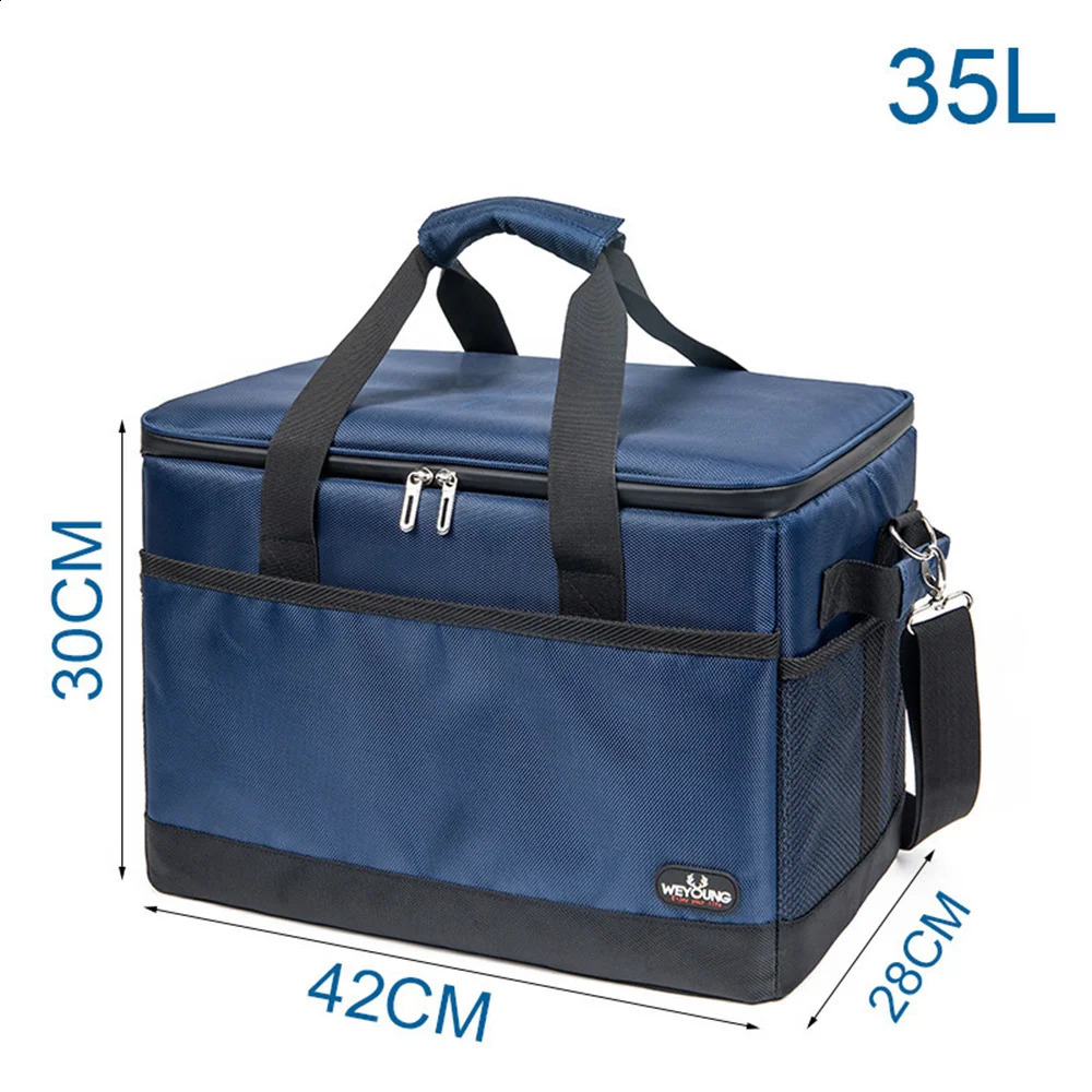 Portable picnic bag made of Oxford cloth easy to carry with thermal insulation thickness and leak proof Outdoor product 240910