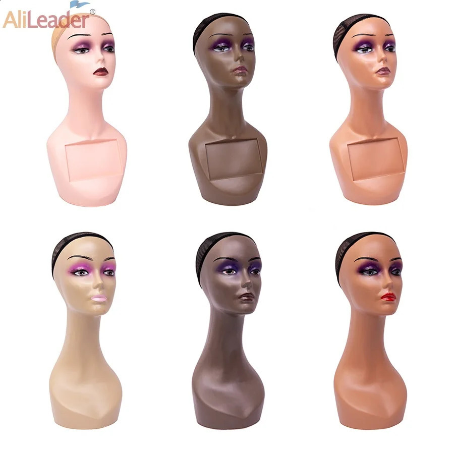 Mannequin Head Without Shoulders Female Head Model Manikin Mannequin Wig Scarf Glasses Hat Cap Display Wig Stand Head Doll Head 240907