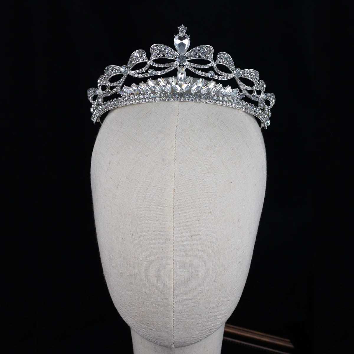 HP150 Exquisite Wedding Bridal Headpiece Crown Crystal Rhinestone Bridesmaid Princess Crown Pageant Prom TiaraX240913