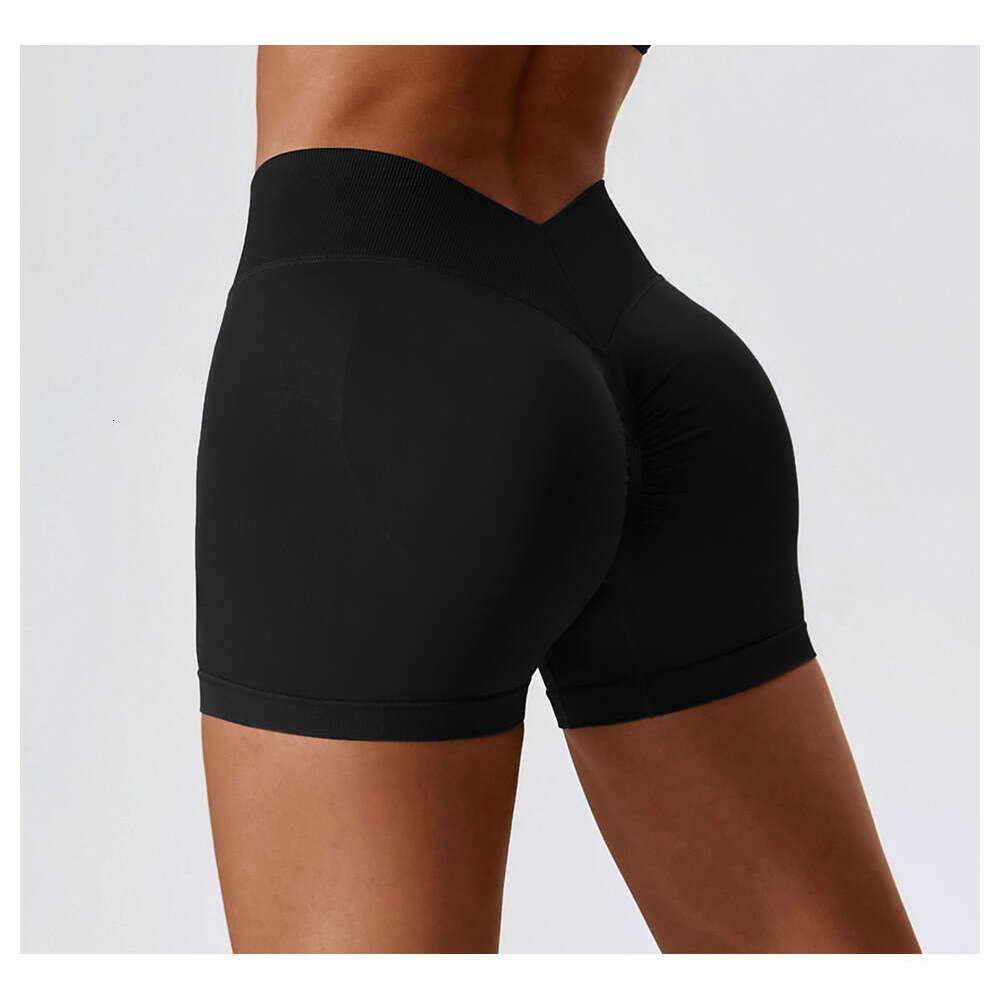 Zechuang Seamless High Waist Yoga with Tight Abdomen and Hip Lifting Fitness Pants for Outwear Running Sports Shorts 7137 Yoga Clothes Woman Workout C