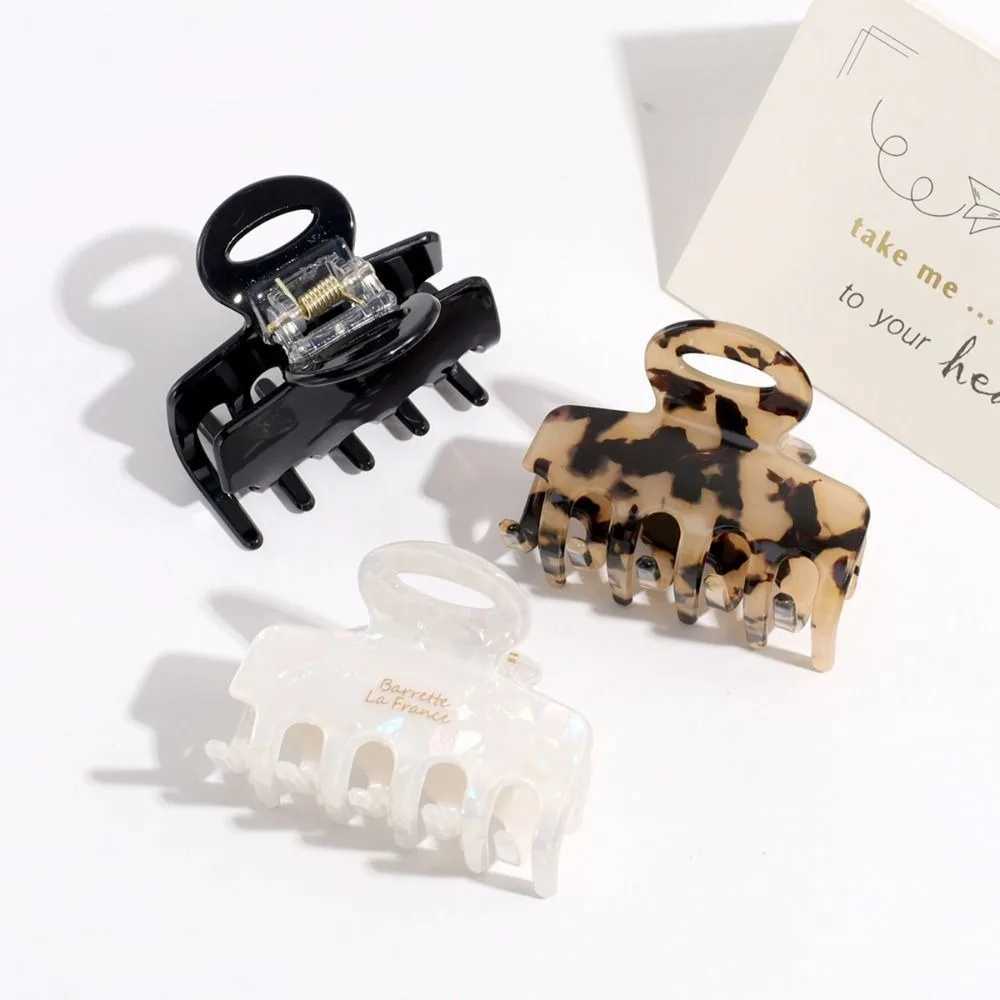 Square Solid Hair Claws Clips Women Girls Tortoiseshell Large Crab Hair Clamps Barrettes Clips Fashion Hair AccessoriesX240912