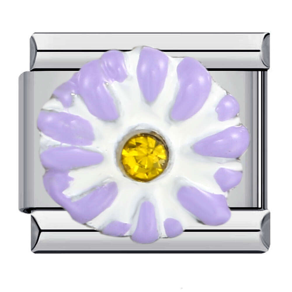 Micro Inlaid Color Diy Beads Bracelet, Elastic DIY Bracelet Accessories Italian Charm Links Stainless Steel Fit 9mm Bracelet Jewelry DIY Making Gifts