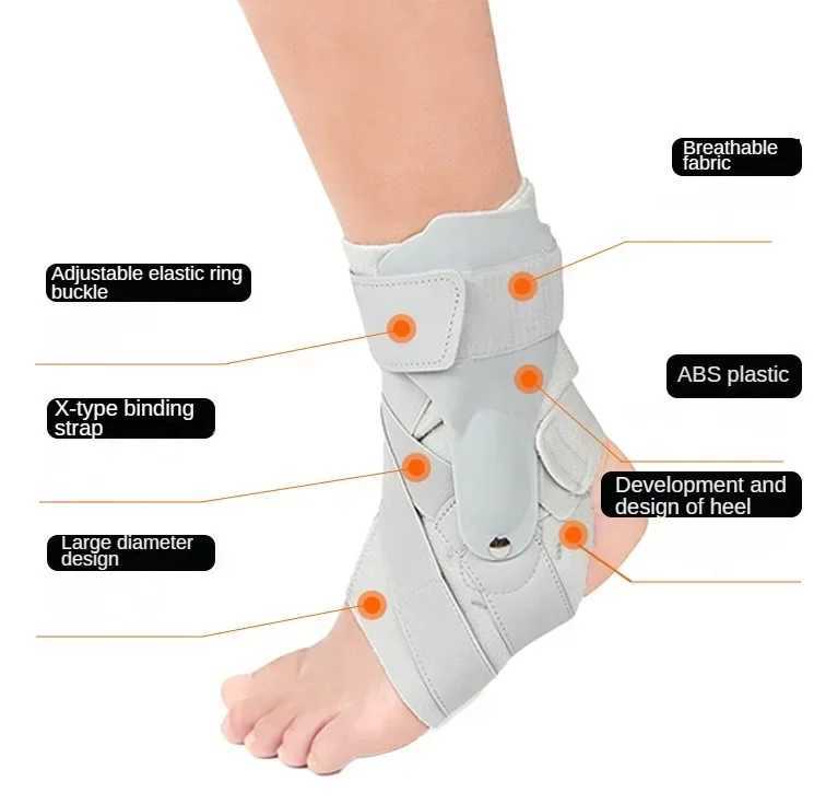 1Pc Ankle Support Strap Adjustable Brace Bandage Foot Guard Protector Ankle Sprain Orthosis Stabilizer Plantar Fasciitis Wrap Y240914