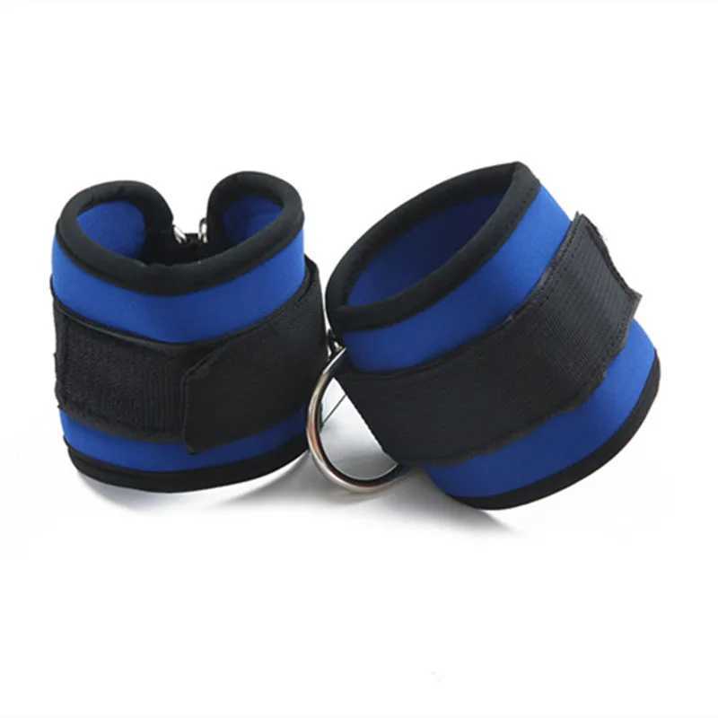 1pcs Double D-Ring Ankle Straps For Gym Workouts Glutes Legs Strength Foot Support Ankle Protector Padded For Kickbacks Y240913