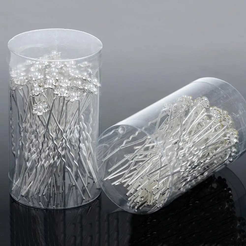 20PCS Wedding Bridal Pearl Hair Pins Flower Crystal hairpin Hair Clips Bridesmaid Jewelry Accessories Wholesale Drop ShipX240913