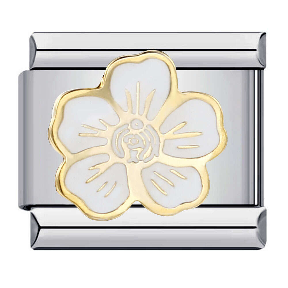 Wer World Bead Titanium Steel Welded Enamel Bracelet DIY Elastic Splicing Strap Chain Italian Charm Links Fit 9Mm Bracelet Jewelry DIY Making Gifts