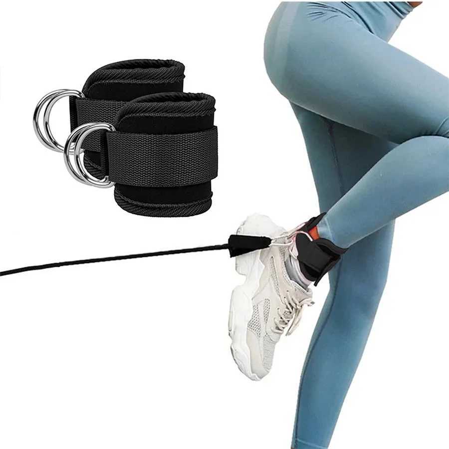 2PCS Ankle Straps for Cable Machines Padded Ankle Cuffs for Leg Exercise WorkoutsFully Adjustable and Breathable Ankle Cuffs Y240913