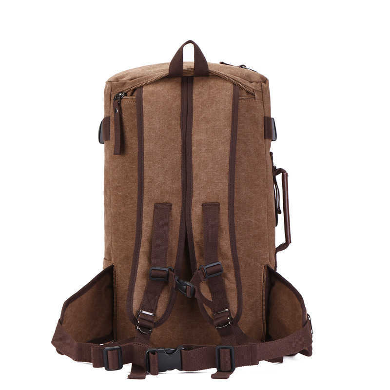 Outdoor backpack junior high school college canvas mountaineering bag Single Shoulder Messenger Bag Travel Bag 240915