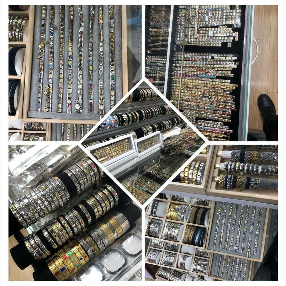 2024 New Titanium Welding Pattern Enamel Cartoon DIY Bead Bracelet Italian Charm Links Stainless Steel Fit 9Mm Jewelry Making G