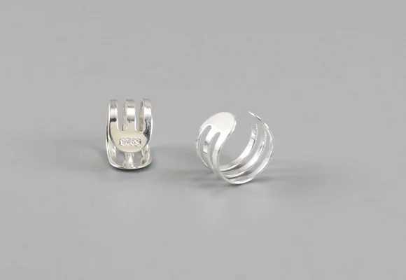 REETI 925 Sterling Silver Clip on Earrings Ear Cuff For Women Girl Lady Without Piercing Earring Jewelry non piercing earringX240913