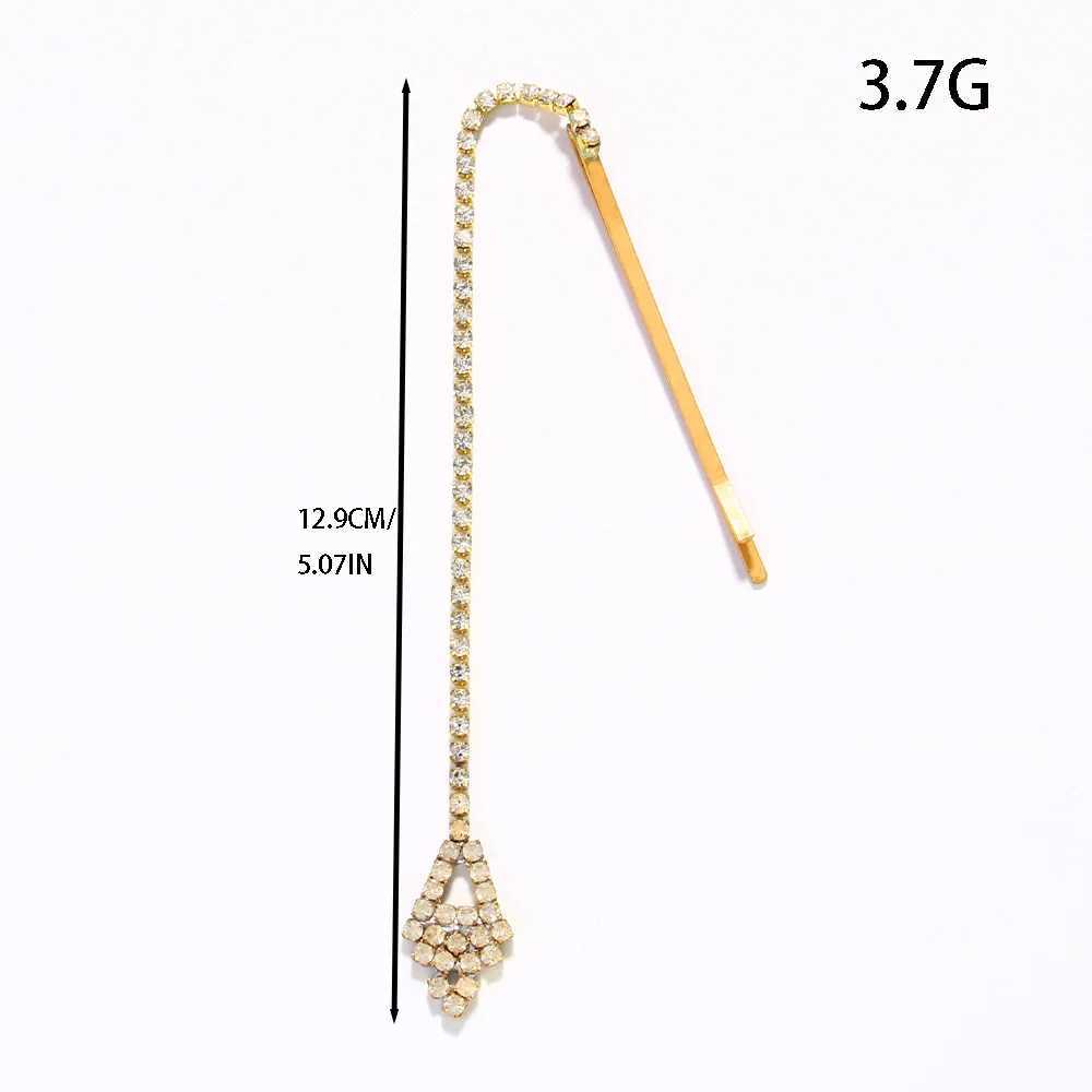 Stonefans Geometric Forehead Chain Women Indian Wedding Jewelry Designer Rhinestone Headband Hair Accessories Bride Trends 2023X240913