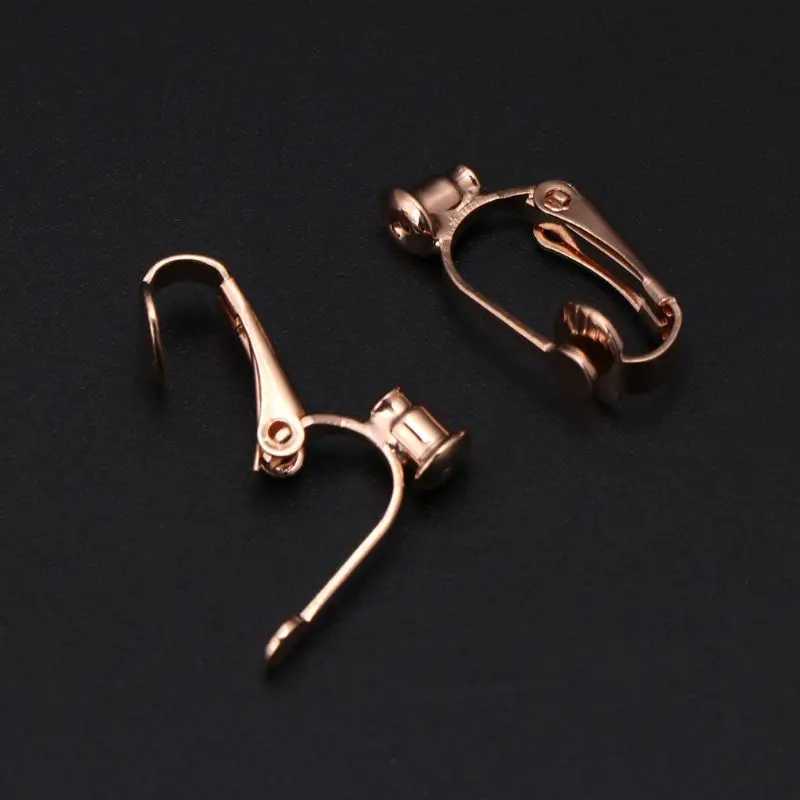 Earrings Adapter Ear Clips Converter For Non-pierced People Clip On Metal Component DIY Jewelry Making Tool FindingsX240913