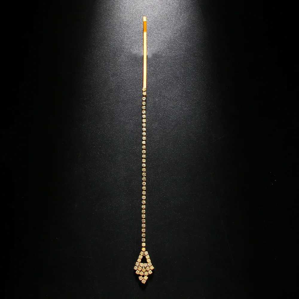 Stonefans Geometric Forehead Chain Women Indian Wedding Jewelry Designer Rhinestone Headband Hair Accessories Bride Trends 2023X240913