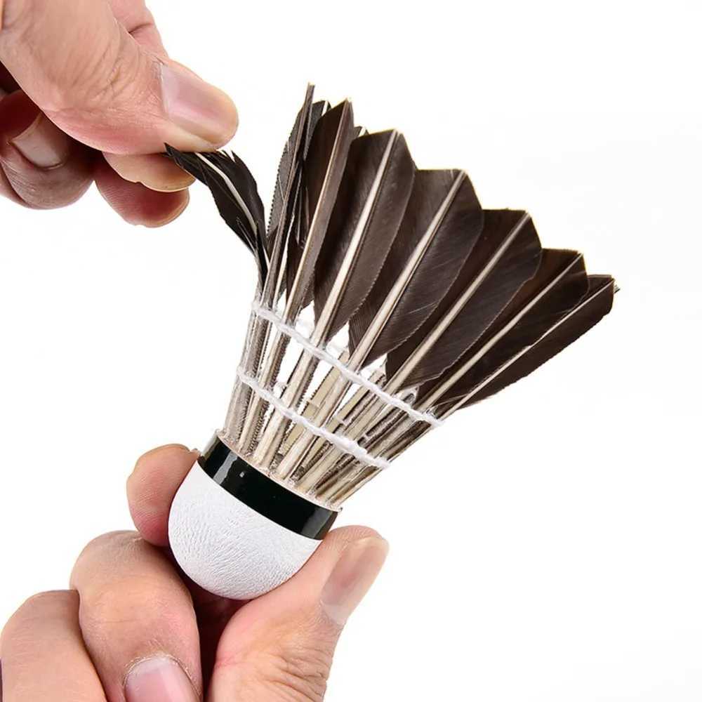 Professional Black Goose Feather Badminton Durable Badminton Shuttlecock Badminton Accessories Sports Entertainment Supplies Y240912