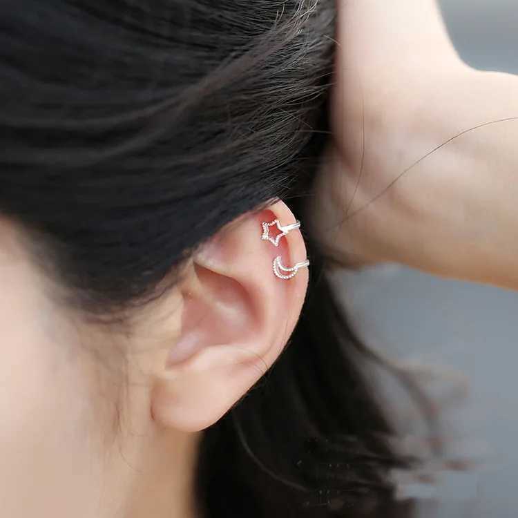 New 925 Sterling Silver Stud Earring Women Jewelry Star Ear Clip for Women Party Gift New Earrings Romantic Fashion JewelryX240913