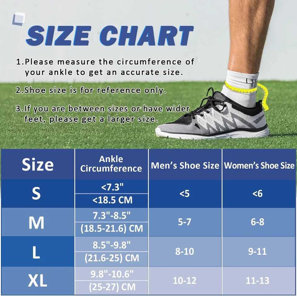 10Pair Sport Ankle Stabilizer Brace Compression Ankle Support Tendon Pain Relief Strap Foot Sprain Injury Wraps Run Basketball Y240913