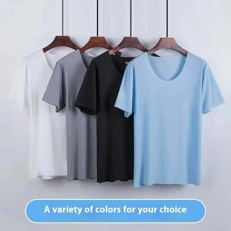 2pcs/Set Mens Pajamas Homewear Short-Sleeved T-Shirt Mens Sports And Leisure Loose Shorts Short-Sleeved Suit Large Size 4x Boy Y240913