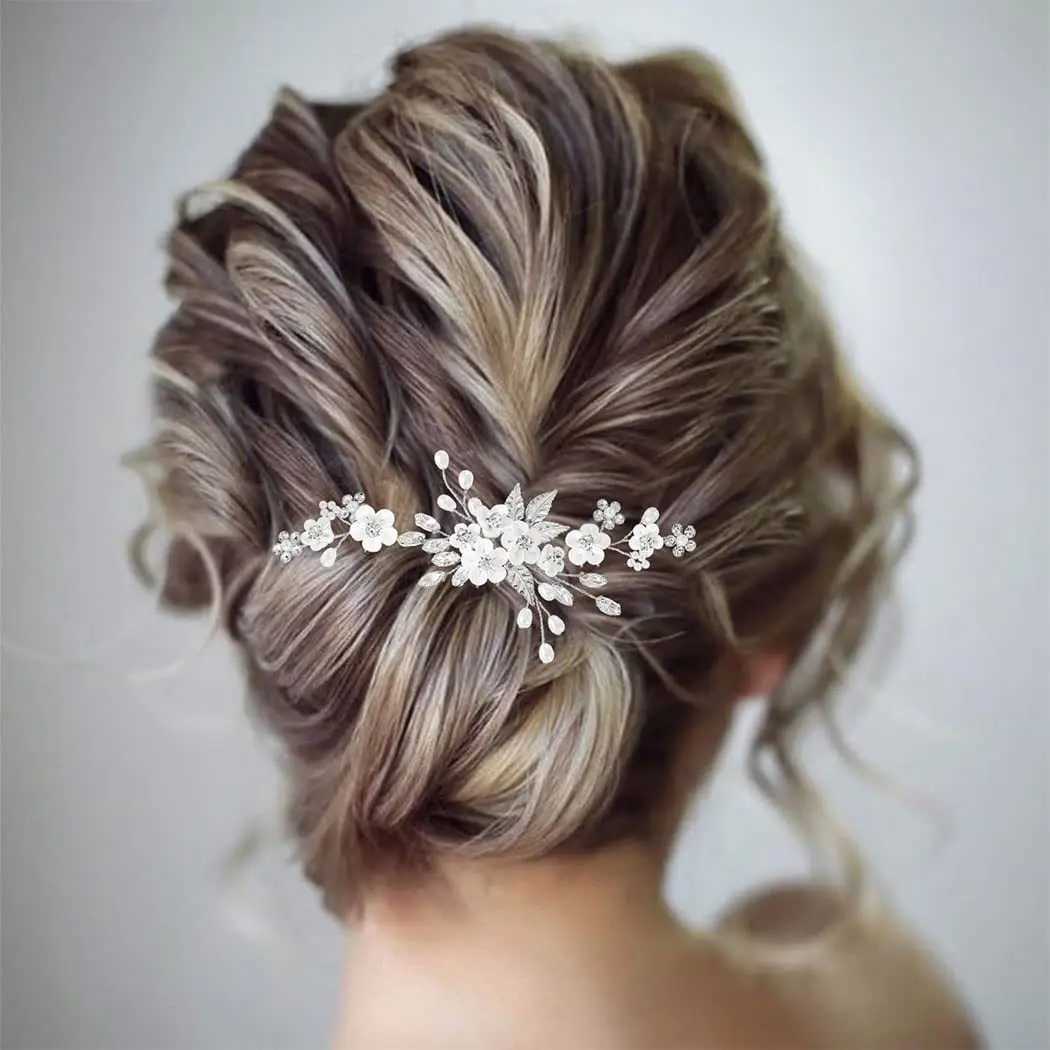 3pcs Floral Pearl Beaded Hair Stick Crystal Hair Bridal Hairpins Accessories Hairpins Pearl Hair Ornament Rhinestone HairpinsX240913