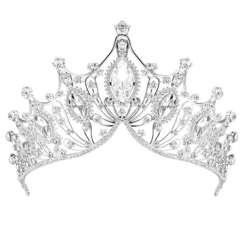 Crystal Bridal Crowns Tiaras Exquisite Dazzling Baroque Wedding Headband Hair Jewelry Accessories Women Rhinestone HeadwearX240913