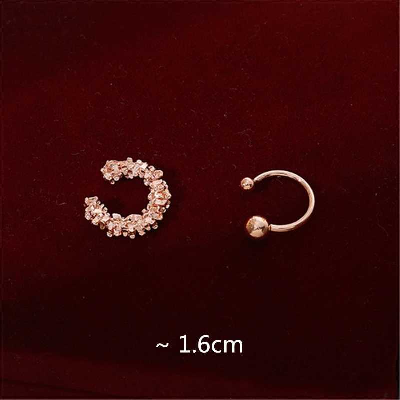 Fashion C-shaped Earring Metal Non-Piercing Bone Ear Cuff Clip Earrings Fake Cartilage Ear for Women Punk Jewelry 2Pcs/SetX240913