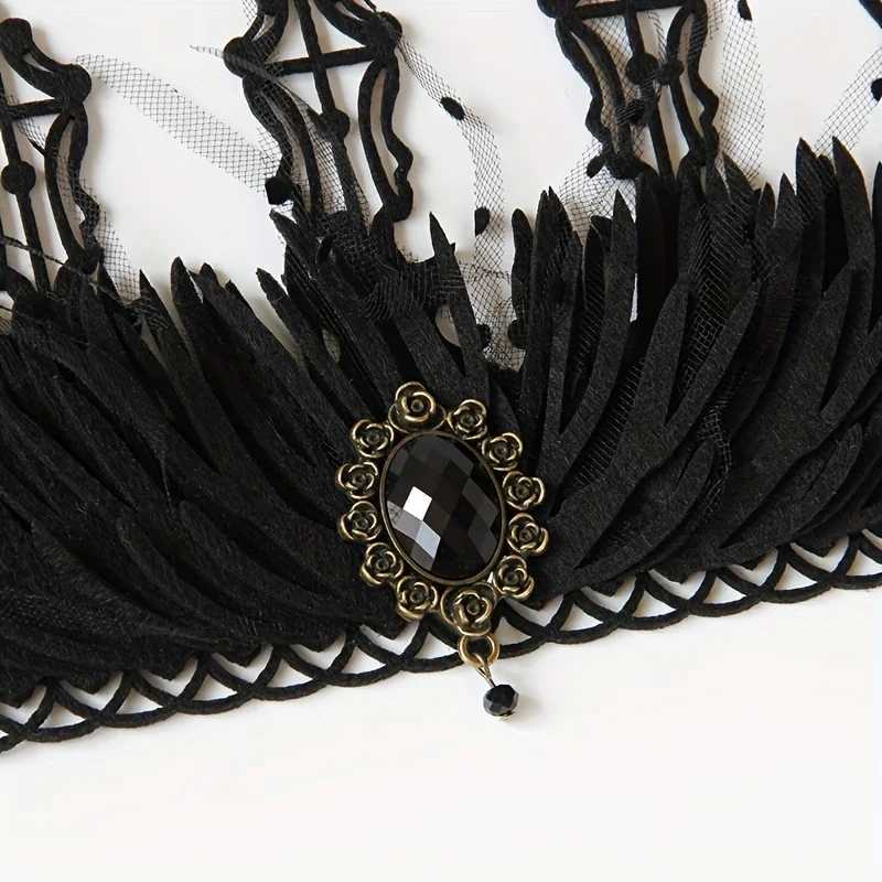 Tiaras 1PC Vintage Crown Halloween Makeup Ball King Princess Witch Head Gothic Style Accessories Headwear H240913